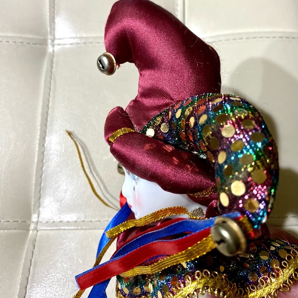 Naturally Mask New Orleans Good Luck Mardi Gras Ceramic Bells Collectible Faces - Picture 4 of 9